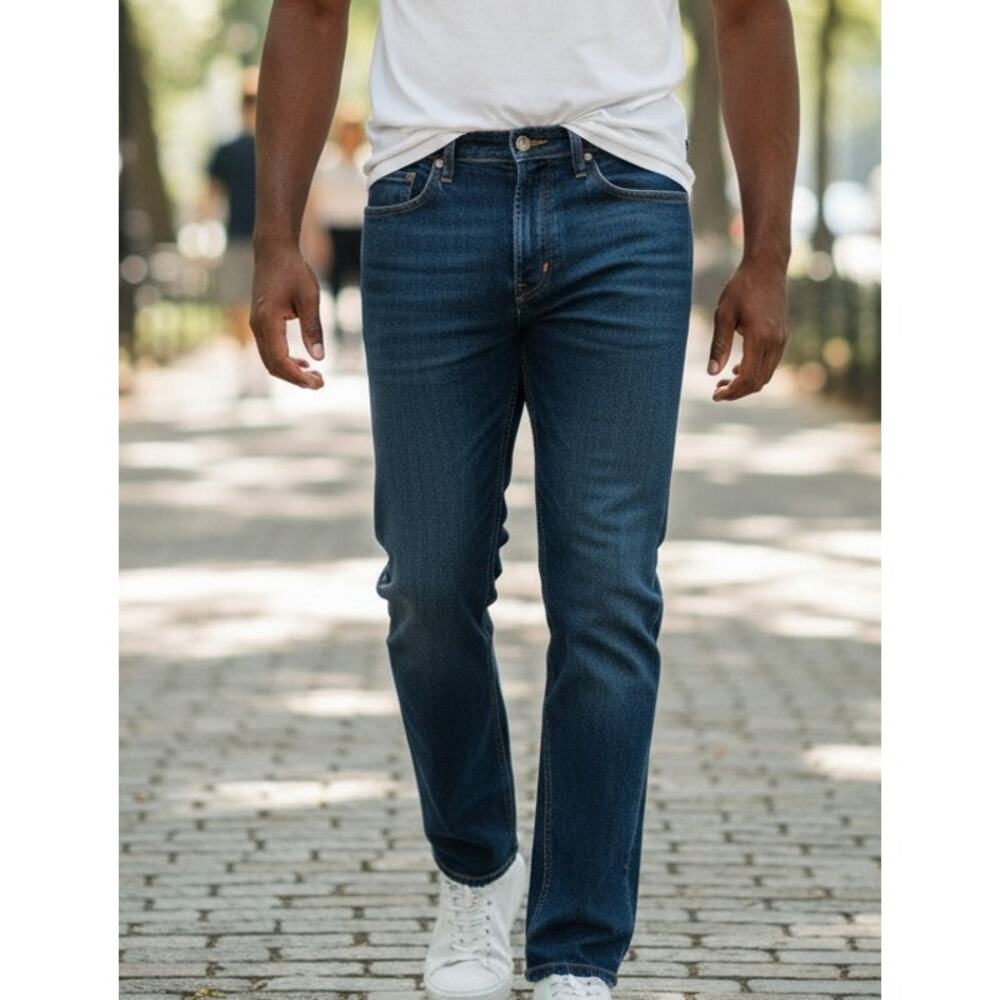 Rustler Blue Denim Jeans Men's Size 34" x 30" Straight Leg